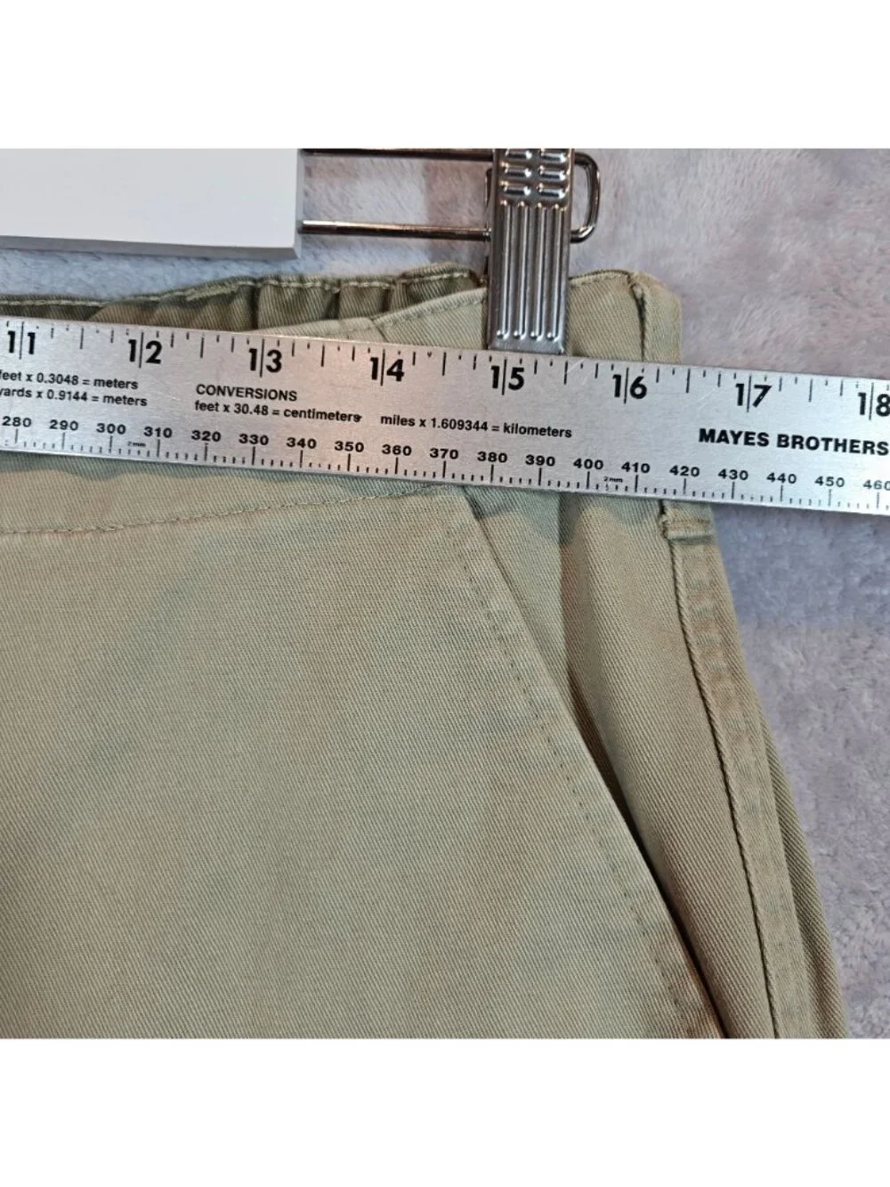 Cabelas Mens 34 Khaki Outdoor Chino Pants outdoor 100% Cotton gorpcore work